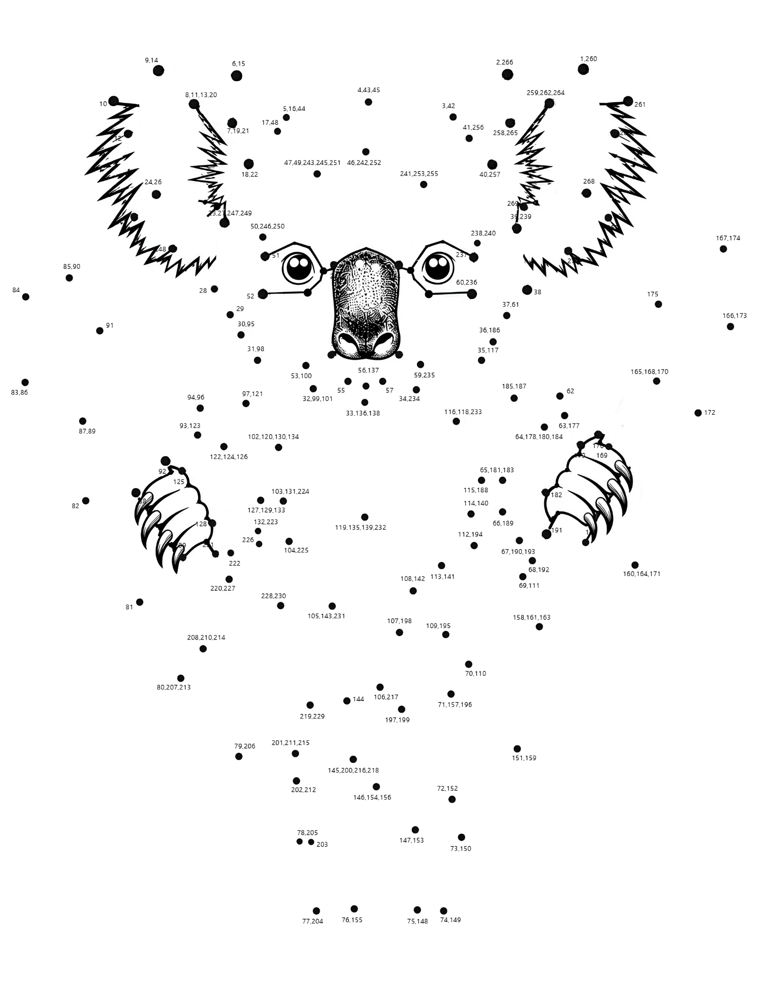 Free Koala Dot-to-Dot Printable dot-to-dot template
