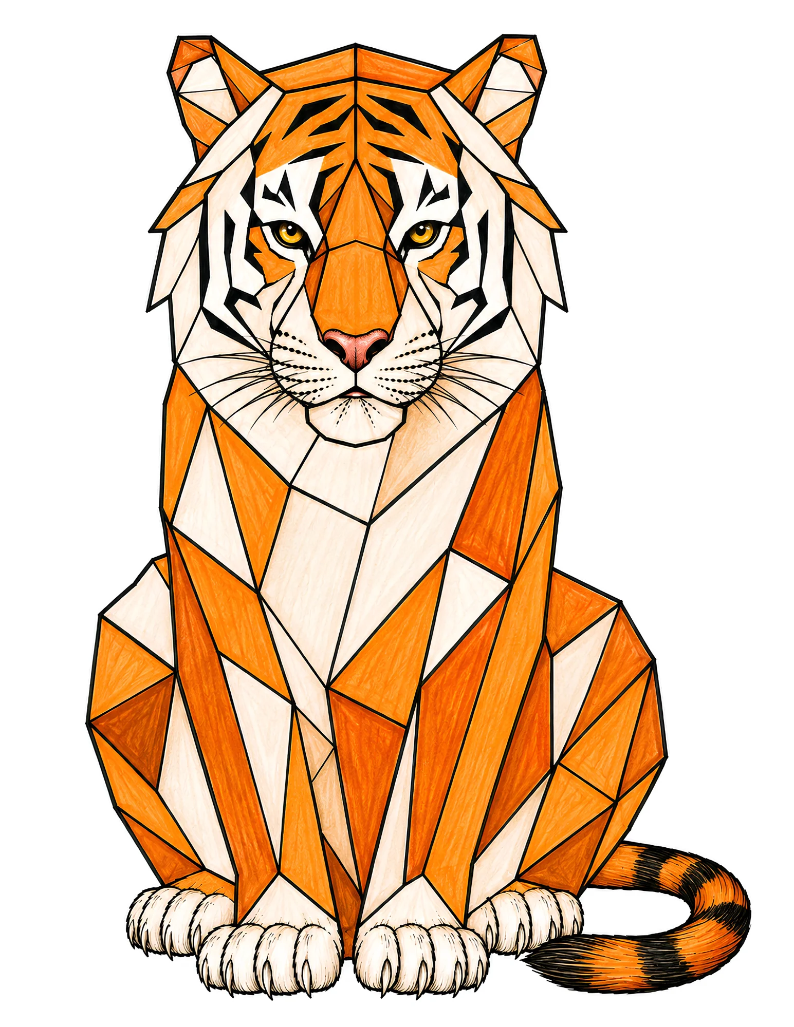 Free Tiger Dot-to-Dot Printable preview